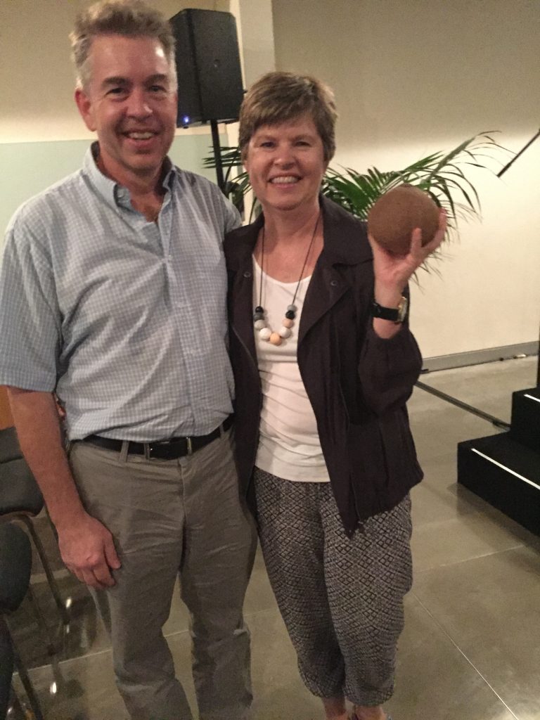 Coconut winners – Jean-Paul and Rosemary