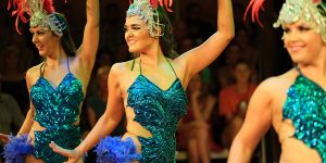 Dazzling costumes in Tropical Heat